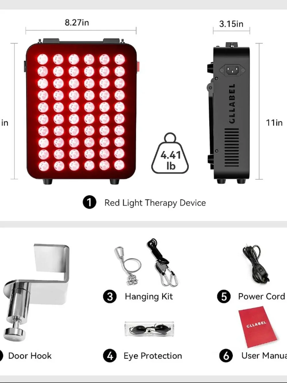 Red Light Therapy for Face Body, Red 660nm & Near Infrared 850nm